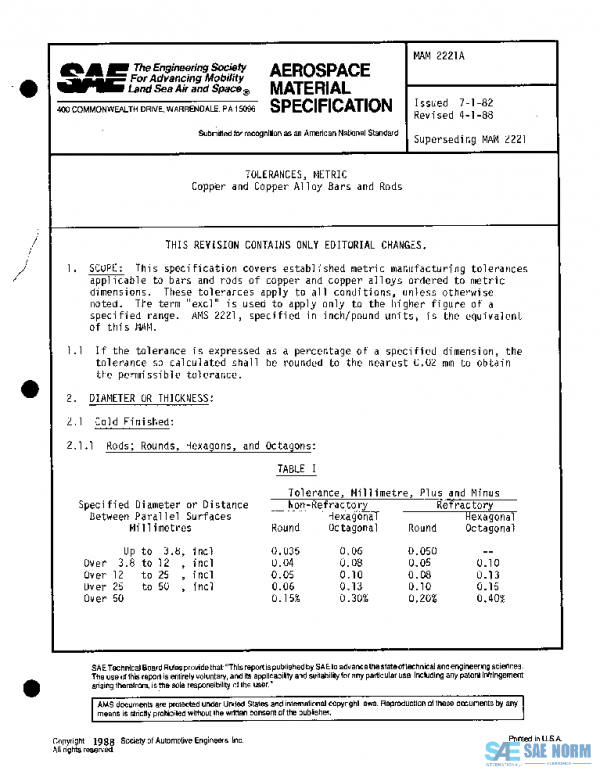 SAE MAM2221A PDF SAE MAM2221A PDF