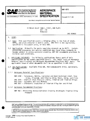 SAE MAM4911 PDF