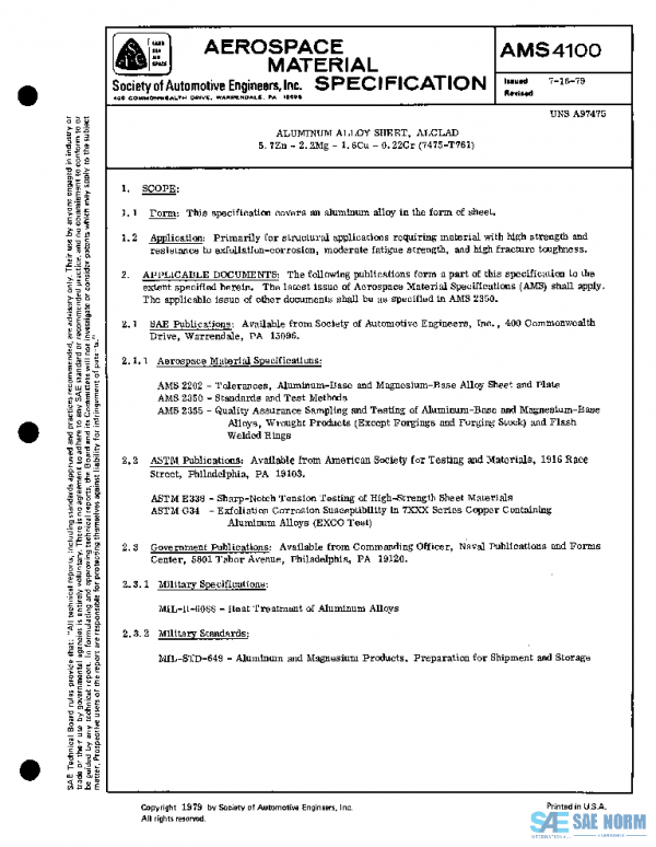 SAE AMS4100 PDF