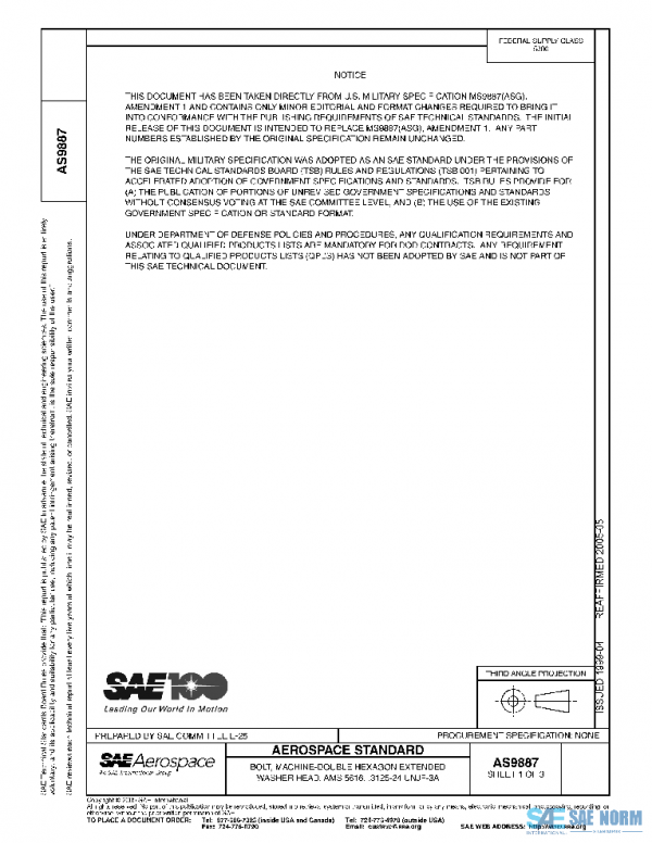 SAE AS9887 PDF SAE AS9887 PDF