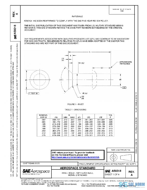 SAE AS9318A PDF