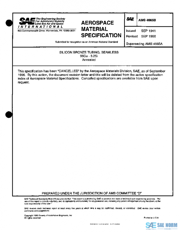 SAE AMS4665B PDF SAE AMS4665B PDF