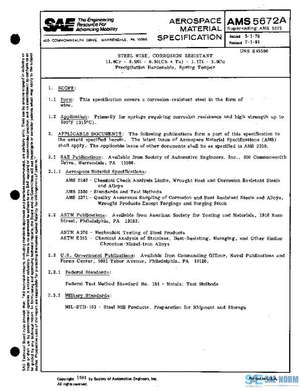 SAE AMS5672A PDF