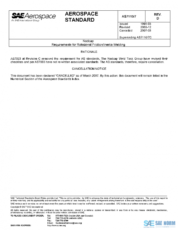 SAE AS7110/7D PDF
