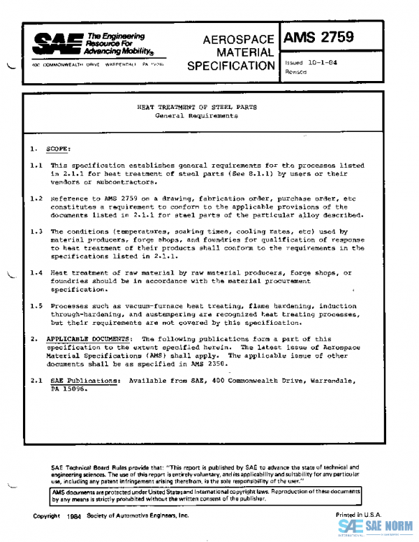 SAE AMS2759 PDF