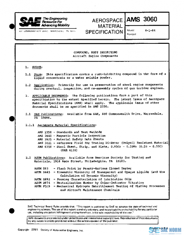 SAE AMS3060 PDF
