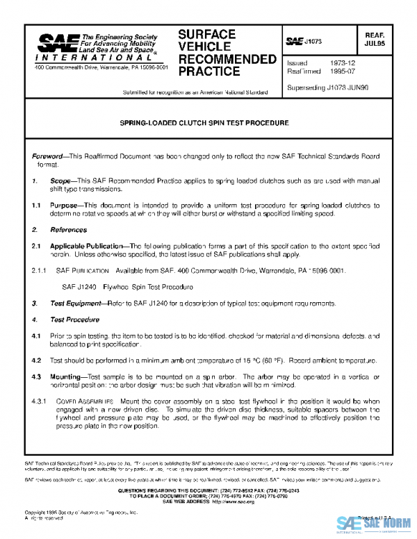 SAE J1073_199507 PDF SAE J1073_199507 PDF