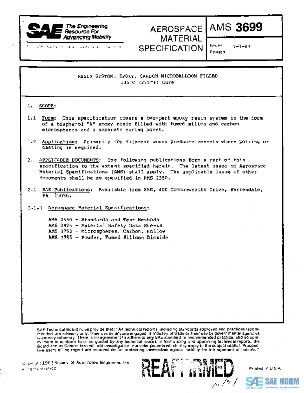 SAE AMS3699 PDF