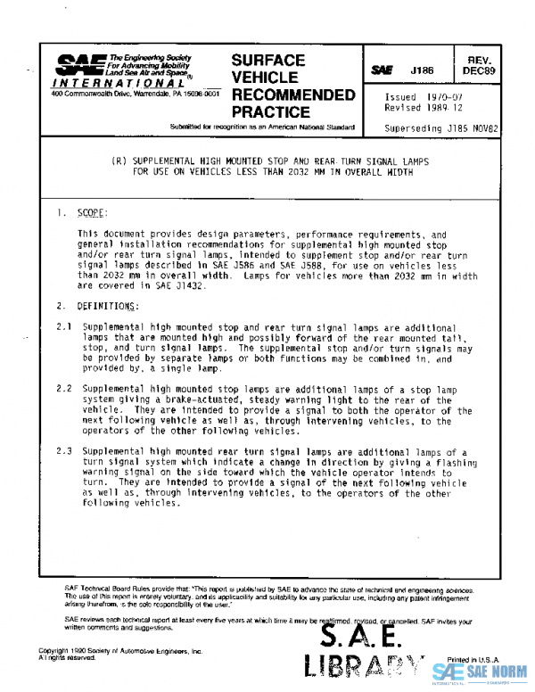 SAE J186_198912 PDF