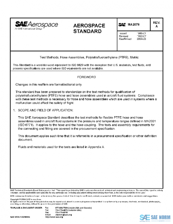 SAE MA2078A PDF