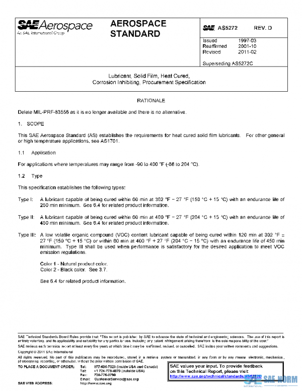 SAE AS5272D PDF SAE AS5272D PDF