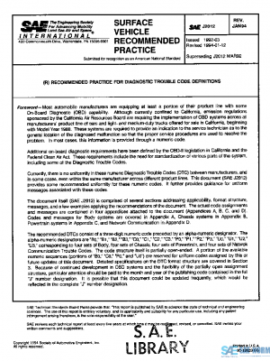 SAE J2012_199401 PDF