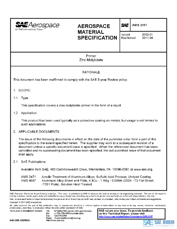 SAE AMS3117 PDF
