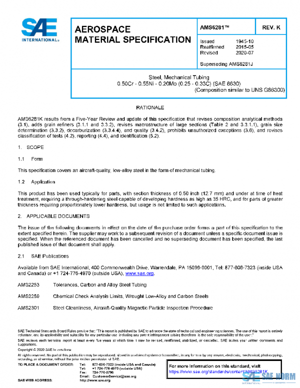 SAE AMS6281K PDF
