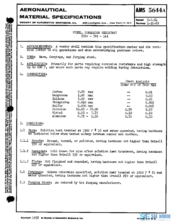 SAE AMS5644A PDF SAE AMS5644A PDF