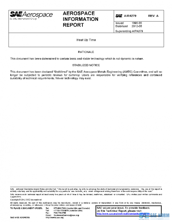 SAE AIR4279A PDF