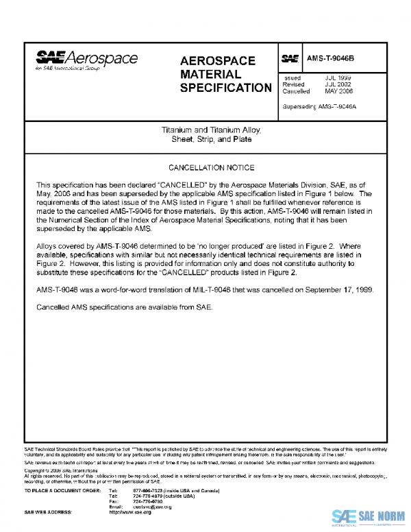 SAE AMST9046B PDF SAE AMST9046B PDF