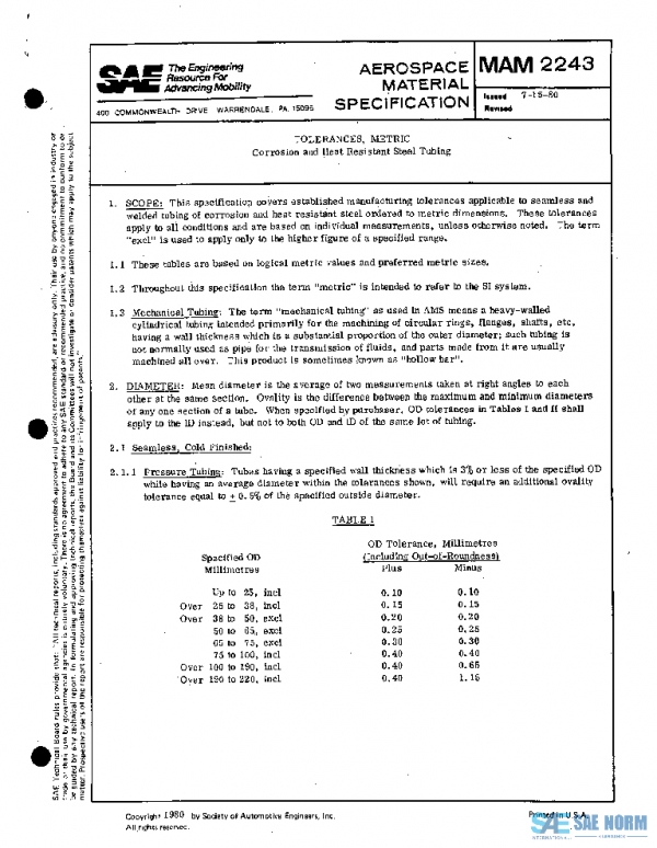 SAE MAM2243 PDF