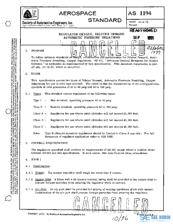 SAE AS1194 PDF SAE AS1194 PDF