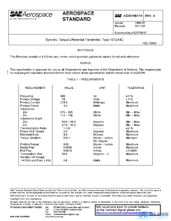 SAE AS20708/17A PDF SAE AS20708/17A PDF