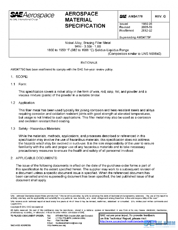 SAE AMS4779G PDF