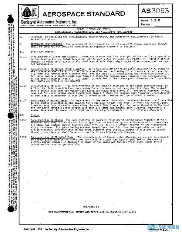 SAE AS3063 PDF