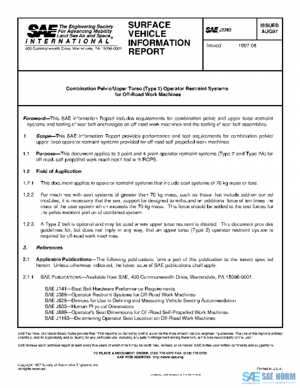 SAE J2292_199708 PDF SAE J2292_199708 PDF