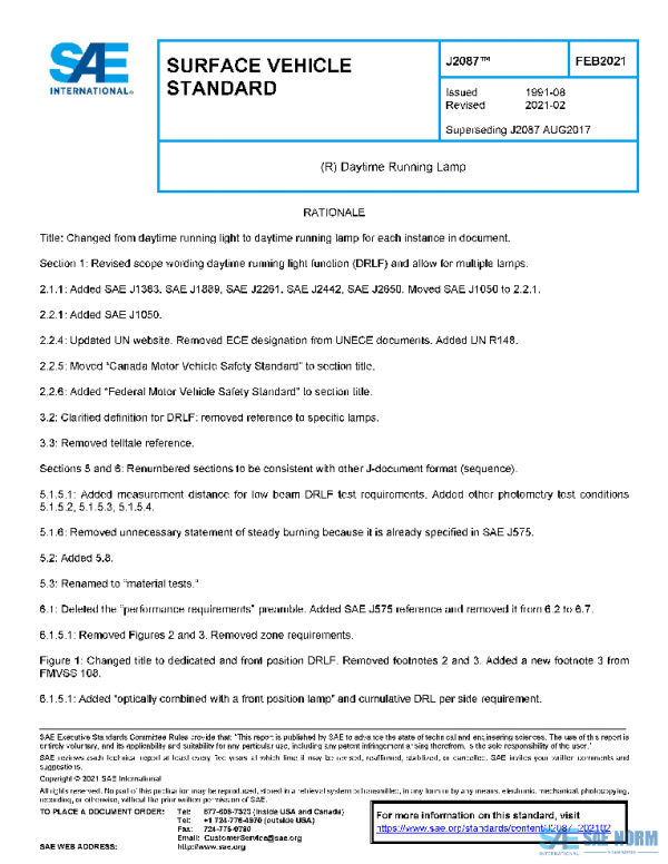 SAE J2087_202102 PDF