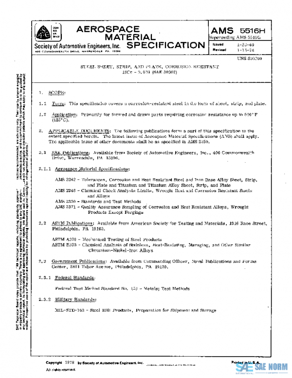 SAE AMS5516H PDF