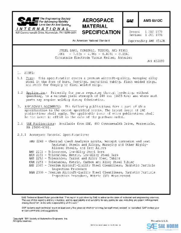 SAE AMS6512C PDF