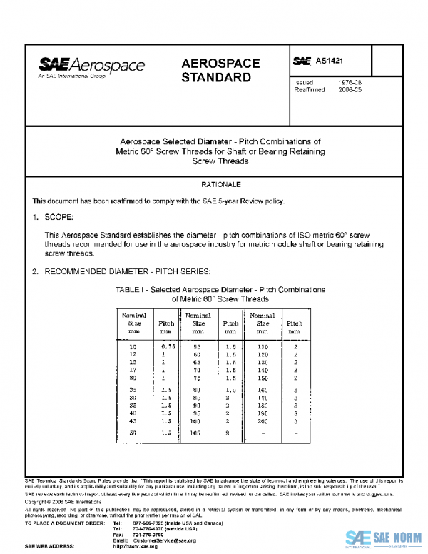 SAE AS1421 PDF SAE AS1421 PDF