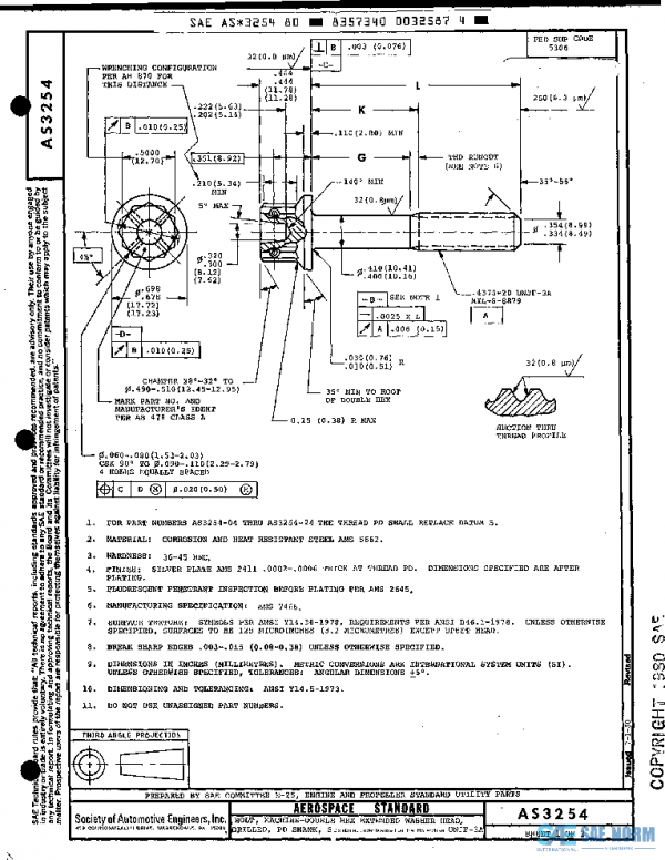 SAE AS3254 PDF