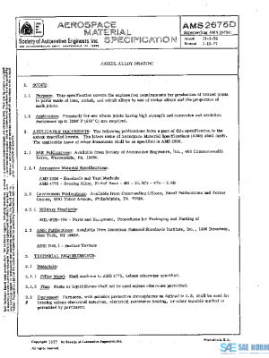SAE AMS2675D PDF