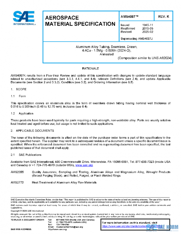 SAE AMS4087K PDF