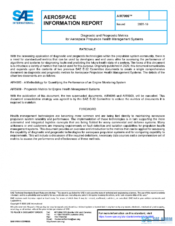 SAE AIR7999 PDF SAE AIR7999 PDF