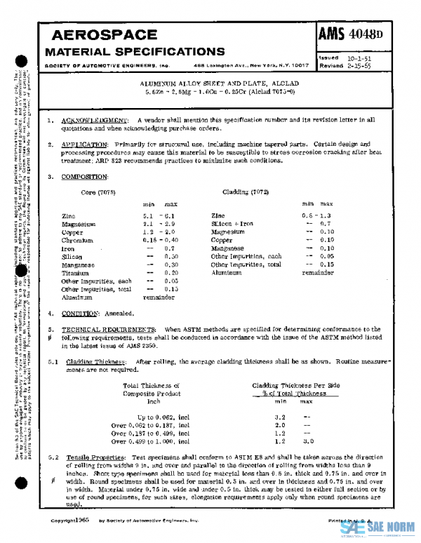SAE AMS4048D PDF