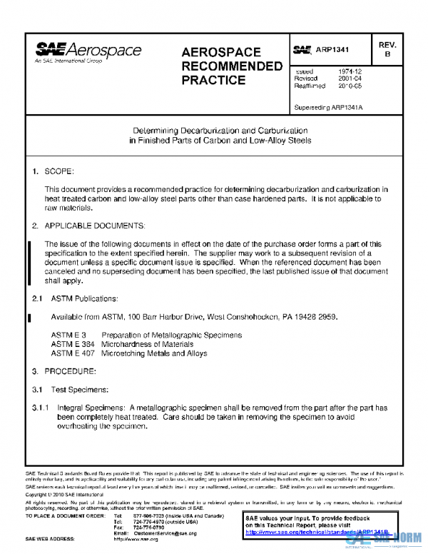 SAE ARP1341B PDF