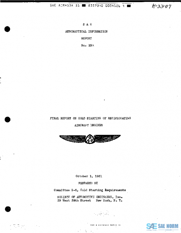 SAE AIR13A PDF