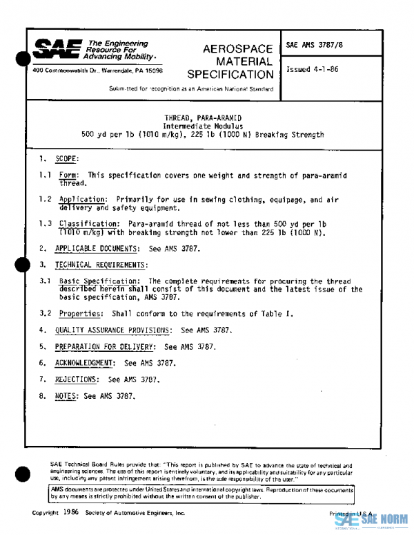 SAE AMS3787/8 PDF