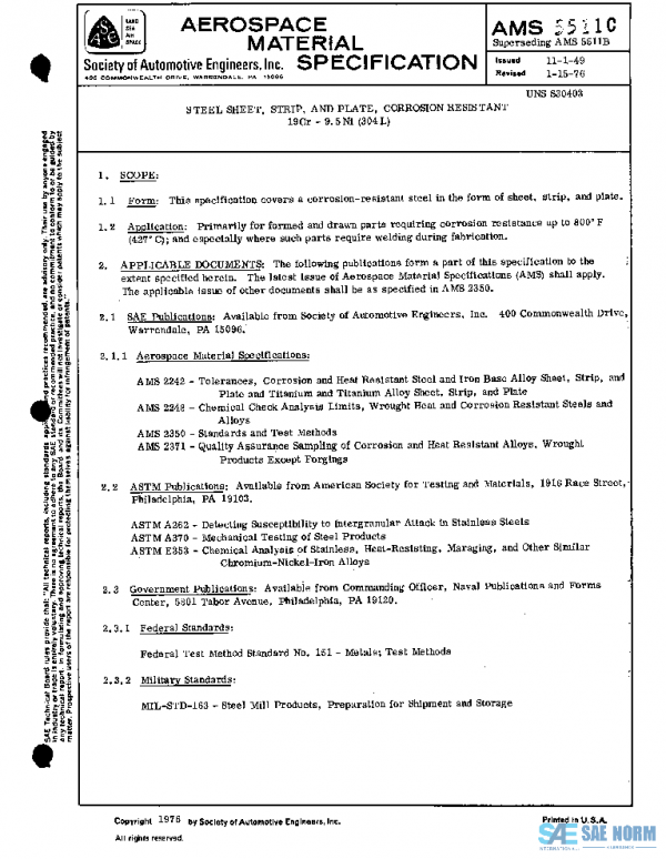 SAE AMS5511C PDF