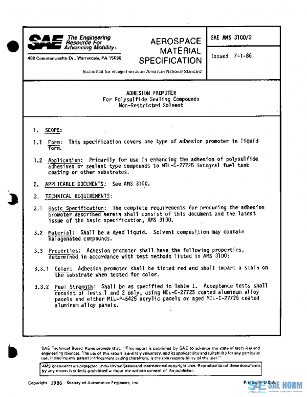 SAE AMS3100/2 PDF