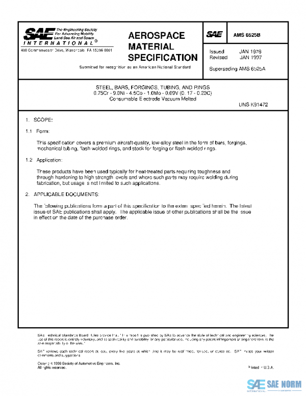 SAE AMS6525B PDF SAE AMS6525B PDF