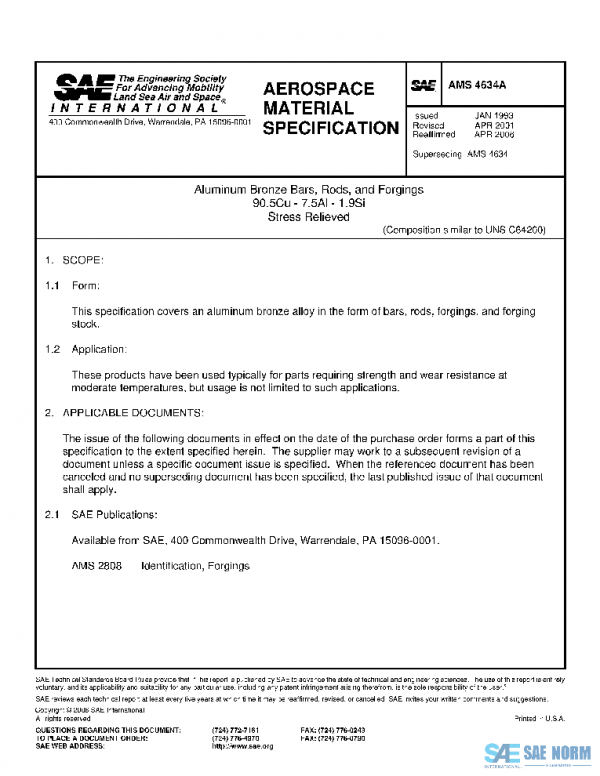 SAE AMS4634A PDF