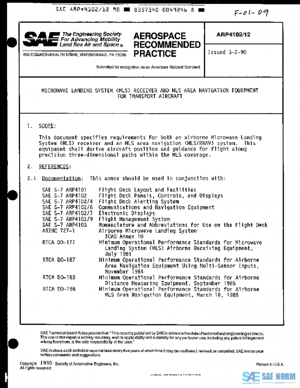 SAE ARP4102/12 PDF