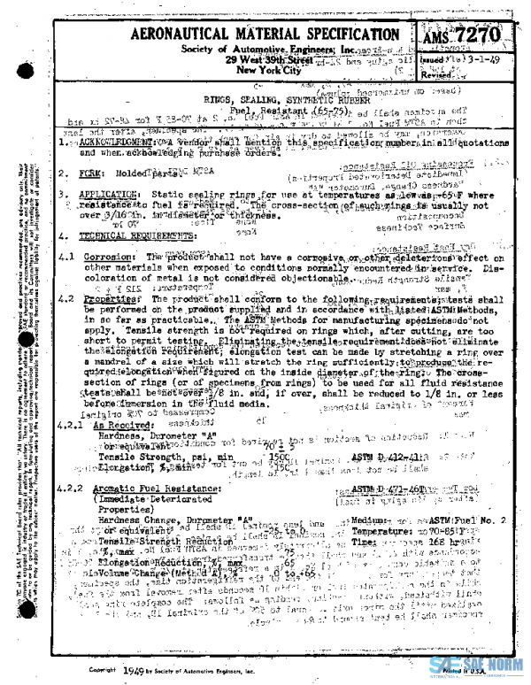 SAE AMS7270 PDF SAE AMS7270 PDF