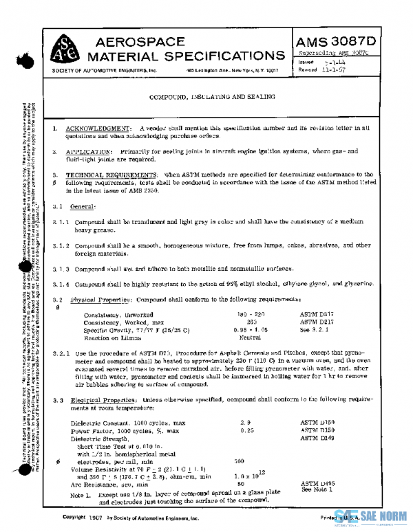 SAE AMS3087D PDF SAE AMS3087D PDF