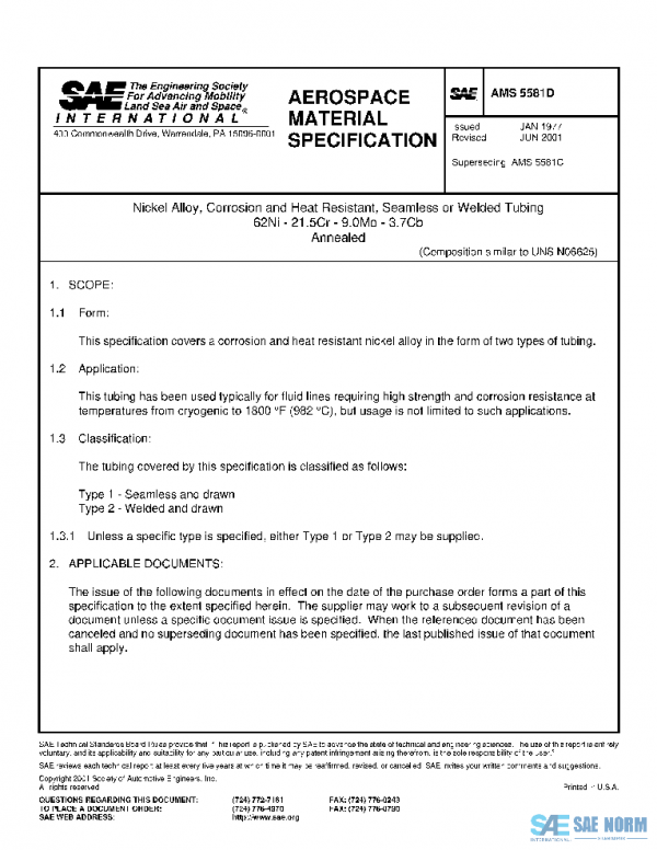 SAE AMS5581D PDF
