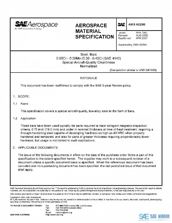 SAE AMS6529B PDF SAE AMS6529B PDF
