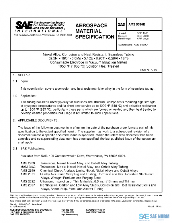 SAE AMS5590E PDF