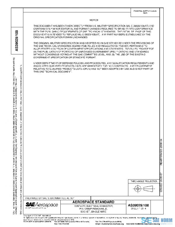 SAE AS39029/108 PDF SAE AS39029/108 PDF